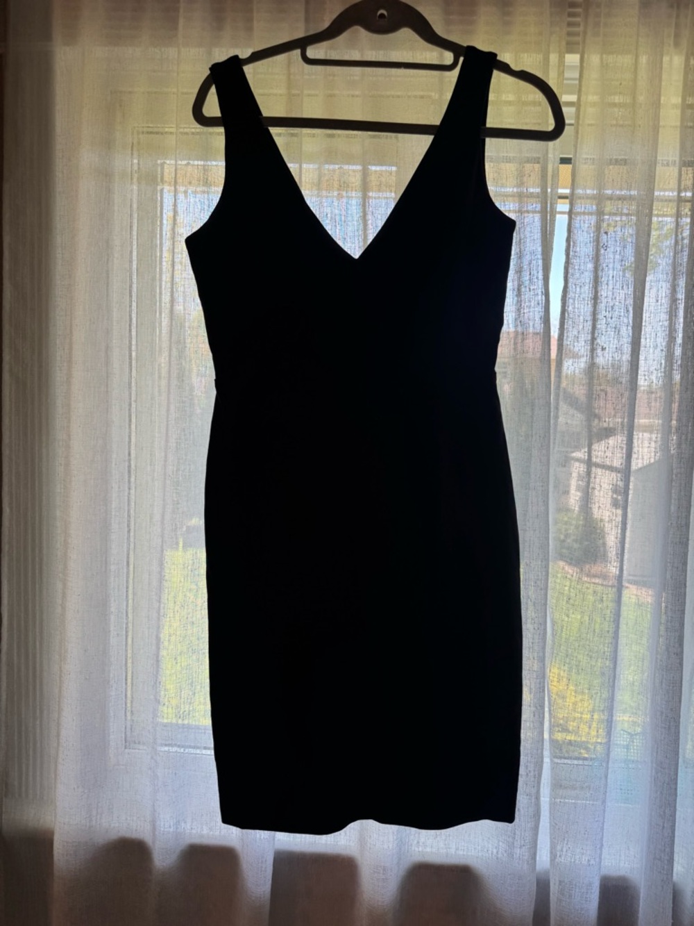 Banana Republic Black V-Neck Mini Dress